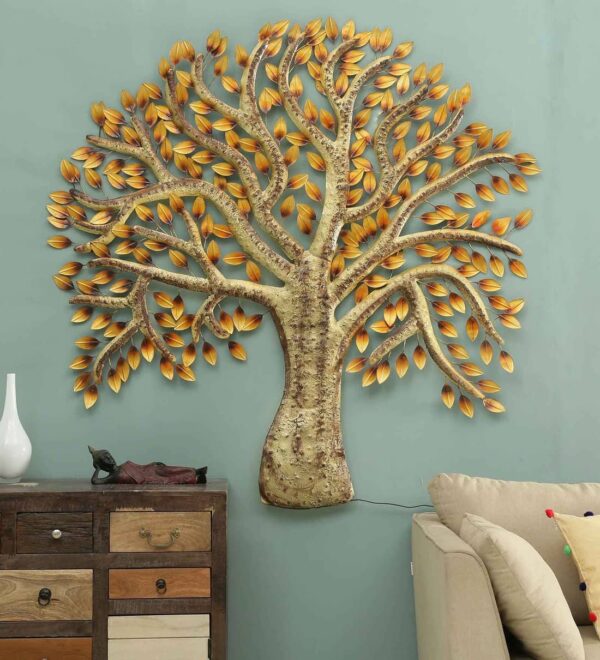 Decorative Master Tree with LED Metal Wall Art - YF Decor