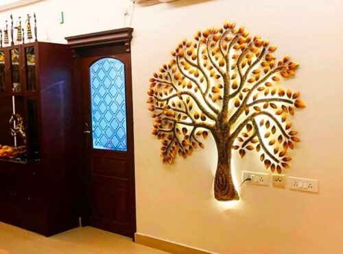 Decorative Master Tree with LED Metal Wall Art photo review
