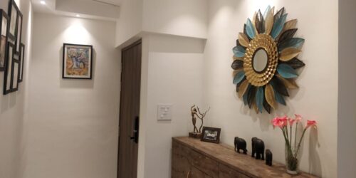 Multicolor Sunflower with Central Wall Decorative Mirror photo review