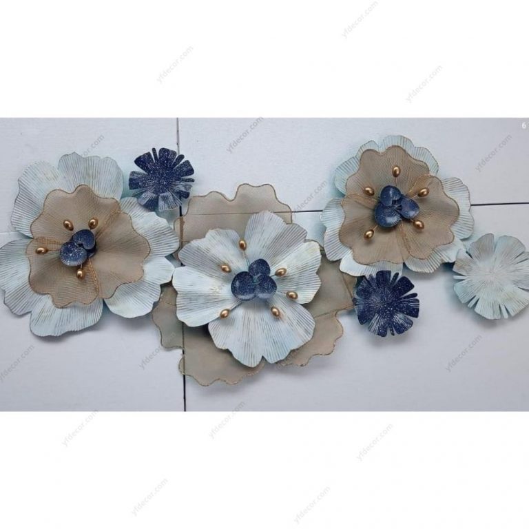 Buy Blossom White Luxury Floral Wall Art Decor online in India YF Decor