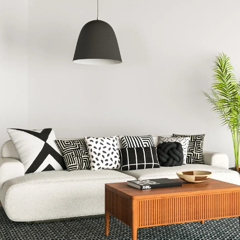 expressive sofa style | ways to use decorative pillows
