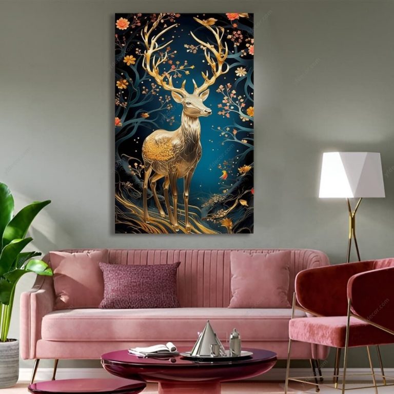 Deer Canvas Painting 