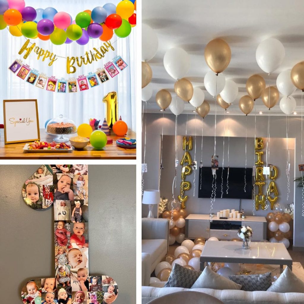 Photographs in Birthday Room Decorations 