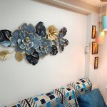 Golden Gradient Metal Flower Wall Art Decor photo review