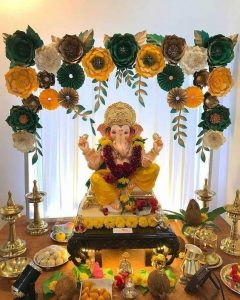 Homemade ganpati decoration ideas