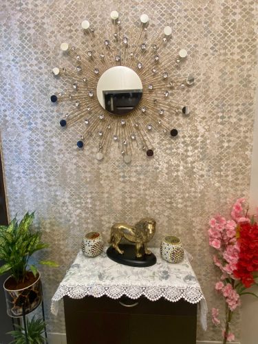 Glamorous Starburst Metal Wall Decorative Mirror photo review