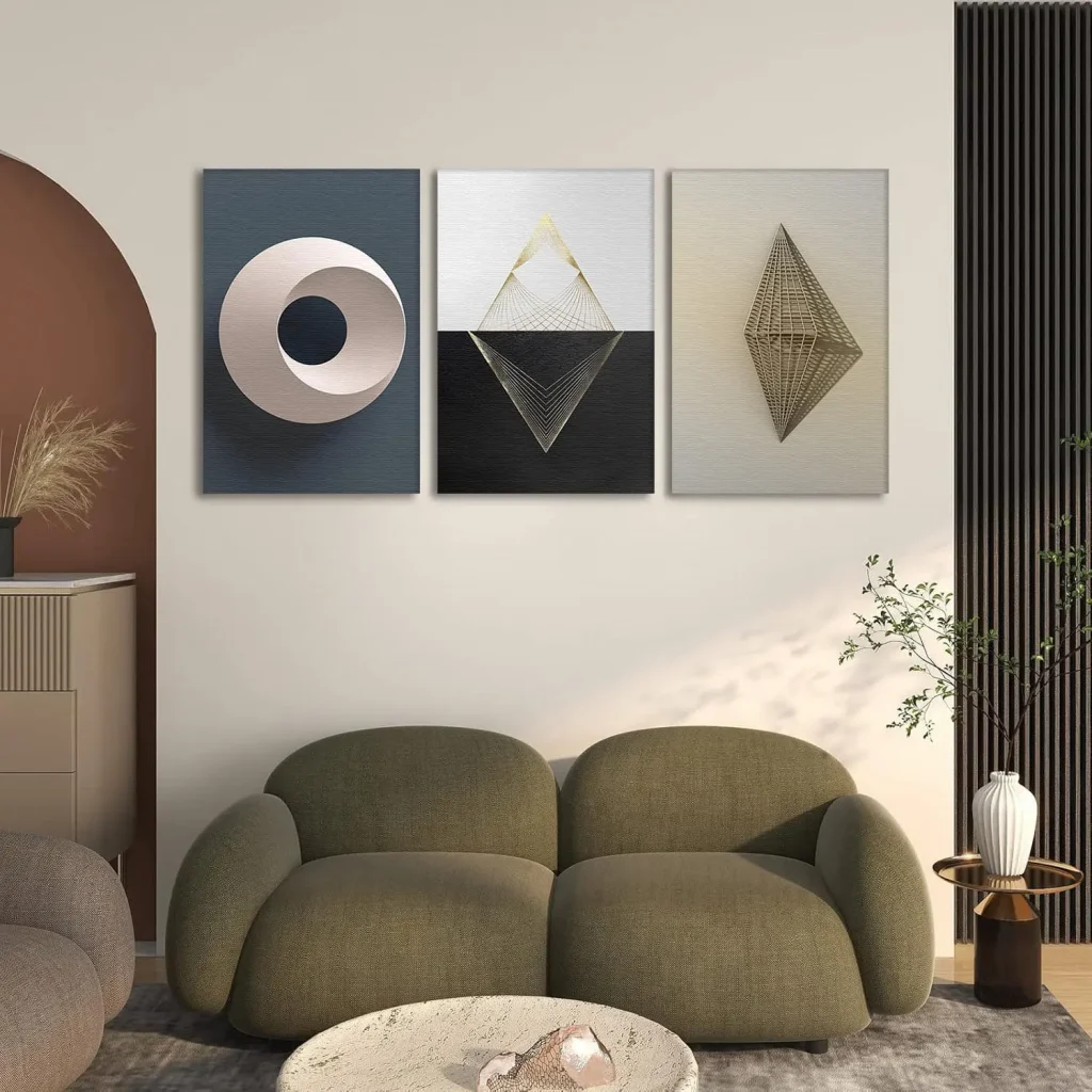 Abstract Art in living room