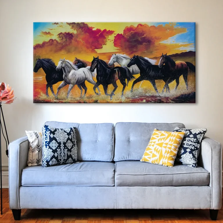 Horse Painting in Living room