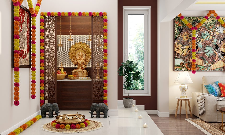 Mandir Decorations for Navratri 