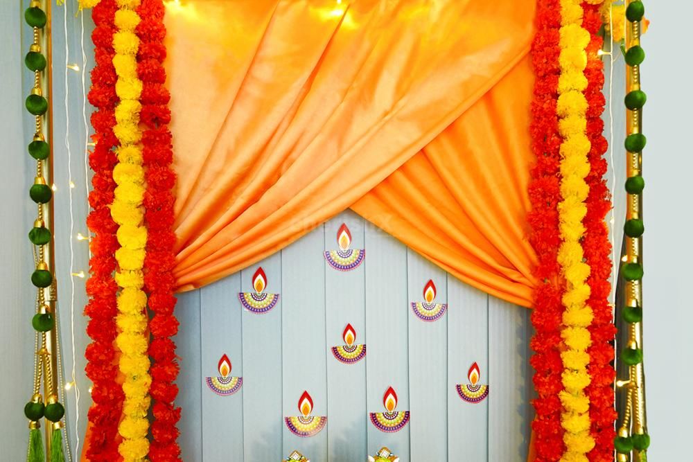 Diwali Decoration using Drapes
