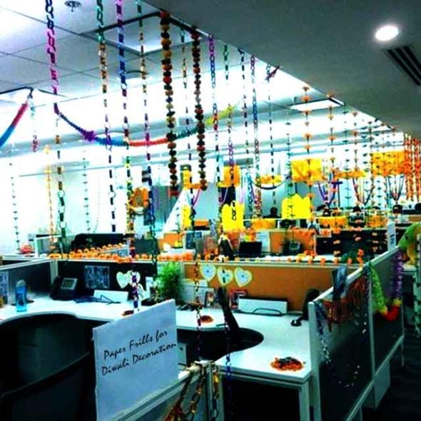 Paper Diwali Decoration for Office