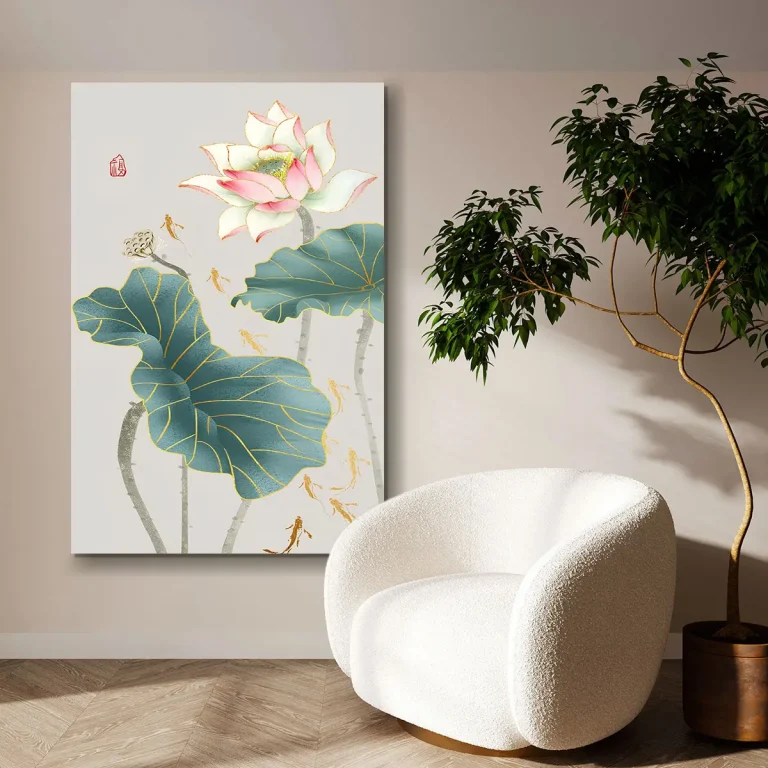 White Lotus painting