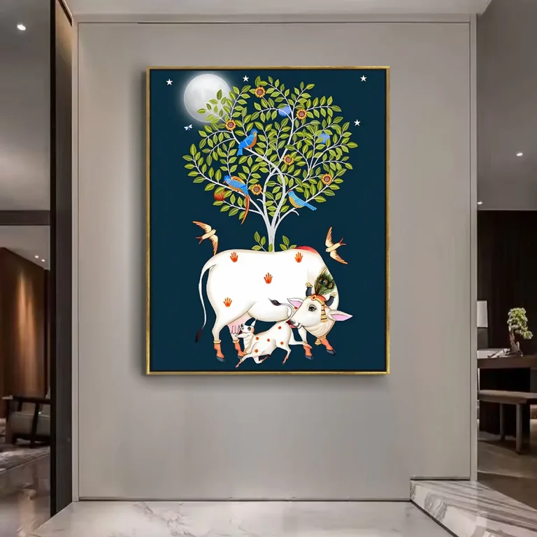 Tree of Life with Cow Pichwai Painting
