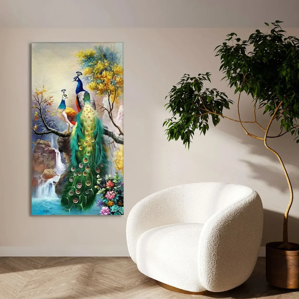 Peacock painting