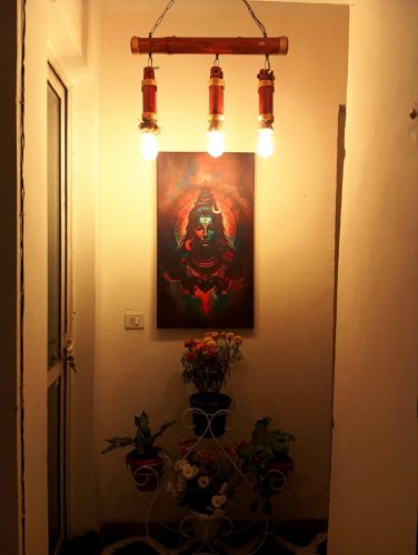 Rangoli Shiva Modern Canvas Art photo review