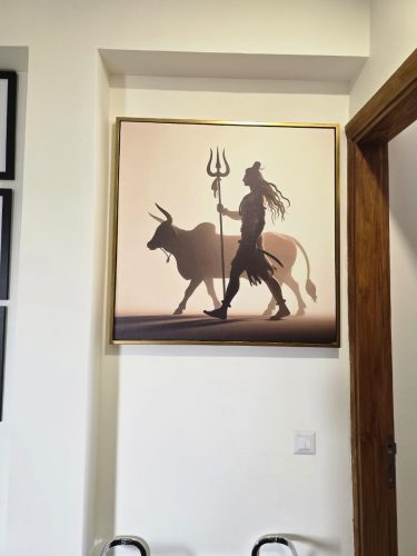 Mahadev Modern Canvas Wall Painting photo review