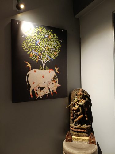 Tree of Life with Cow Pichwai Painting photo review