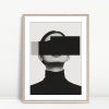 Monochrome Geometry Abstract Portrait