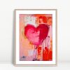 Expressive Heart Energetic Brushstrokes