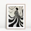 Striped Silhouette in Fluid Monochrome