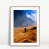 Solitary Figure Crossing Painted Desert