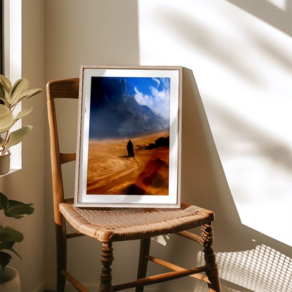 Solitary Figure Crossing Painted Desert - Image 4