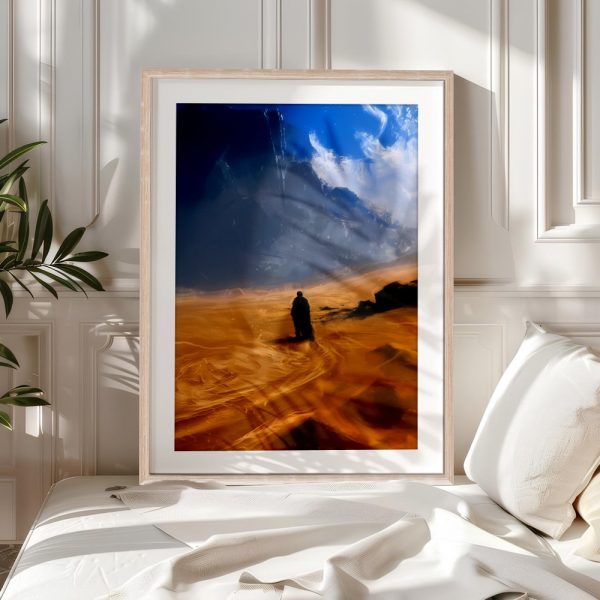 Solitary Figure Crossing Painted Desert - Image 5