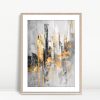 Golden Ash Abstract Skyline