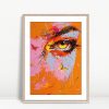 Vibrant Eye and Butterfly Splash