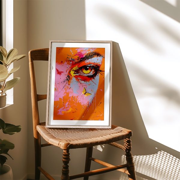 Vibrant Eye and Butterfly Splash - Image 4