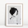 Monochrome Brushstroke Silhouette