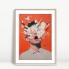 Explosive Expression on Coral Canvas