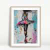 Colorful Motion Silhouette in Blue