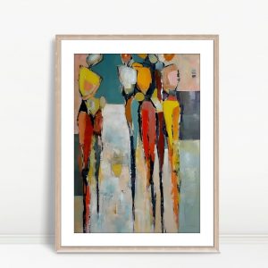 Colorful Gathering Abstract Figures