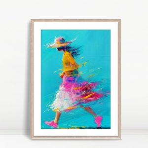 Whimsical Walk in Color Burst