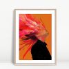 Orange Burst Feathered Vision
