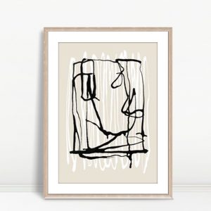 Linear Expression Minimalist Portrait
