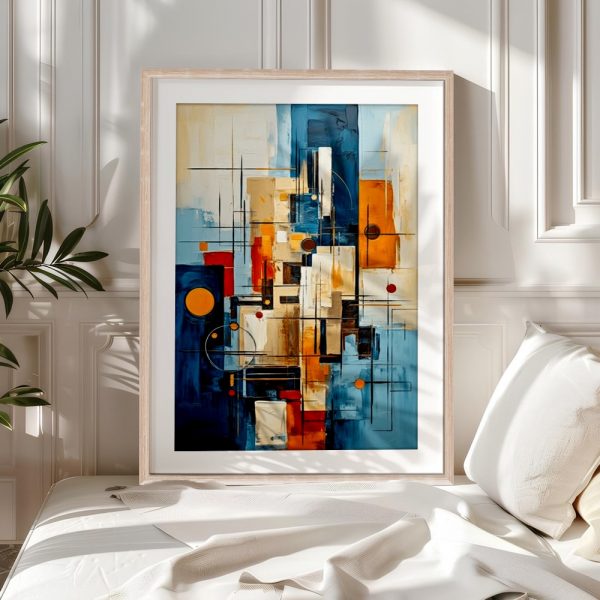 Urban Blueprint Geometric Abstract - Image 5