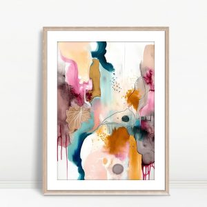 Pastel Dreamscape Drip Abstraction