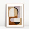 Modern Earthtone Geometric Composition
