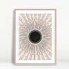 Radiating Black Circle Centerpiece