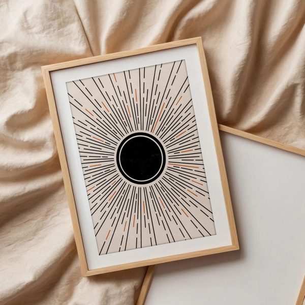 Radiating Black Circle Centerpiece - Image 3