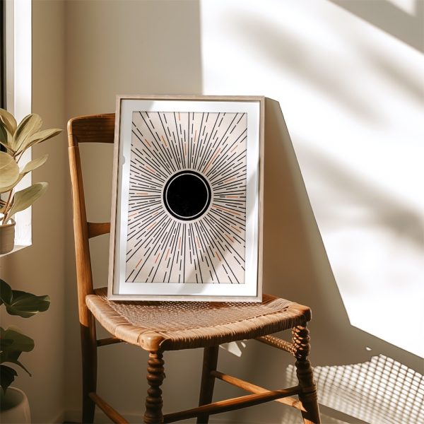 Radiating Black Circle Centerpiece - Image 4