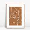 Abstract Woman with Closed Eyes