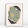 Single Olive Green Flower Bloom