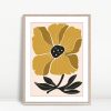 Golden Flower with Black Center