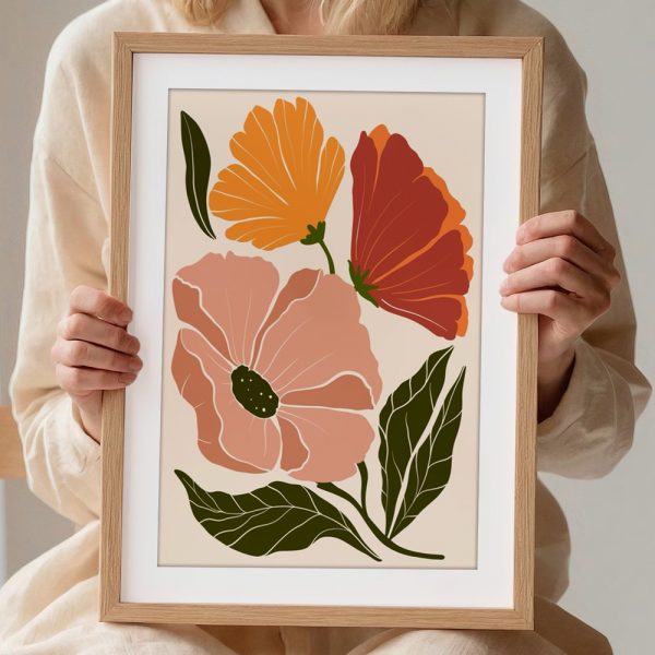 Peach and Orange Floral Mix - Image 2