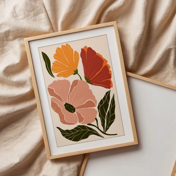 Peach and Orange Floral Mix - Image 3