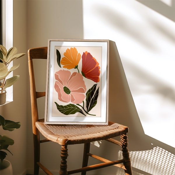 Peach and Orange Floral Mix - Image 4