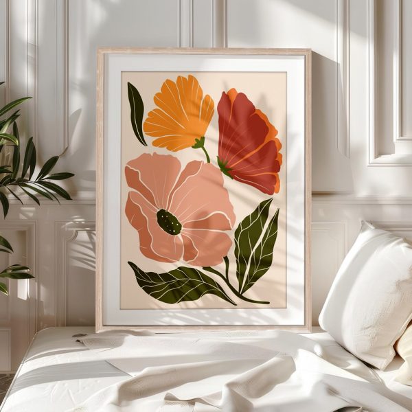 Peach and Orange Floral Mix - Image 5